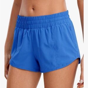 Blue athletic shorts